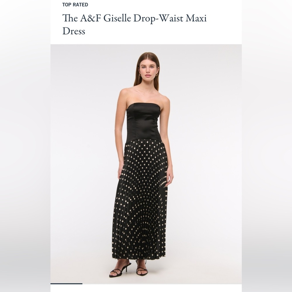 Abercrombie & Fitch Drop Waist Maxi Dress NEW WITH TAGS